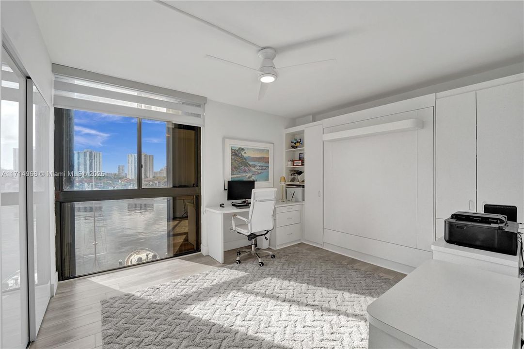 Second bedroom with direct marina views.