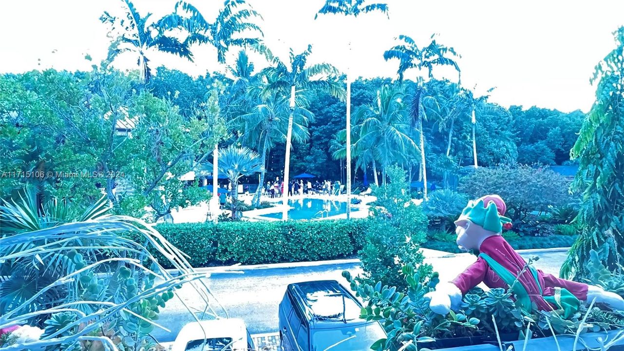 View of Pool from Second Bedroom Sitting Area