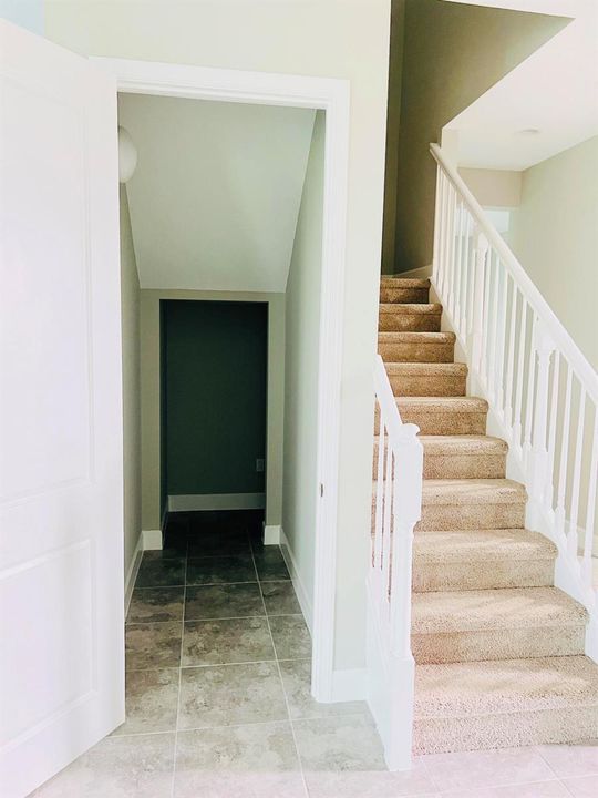 Storage under stairs