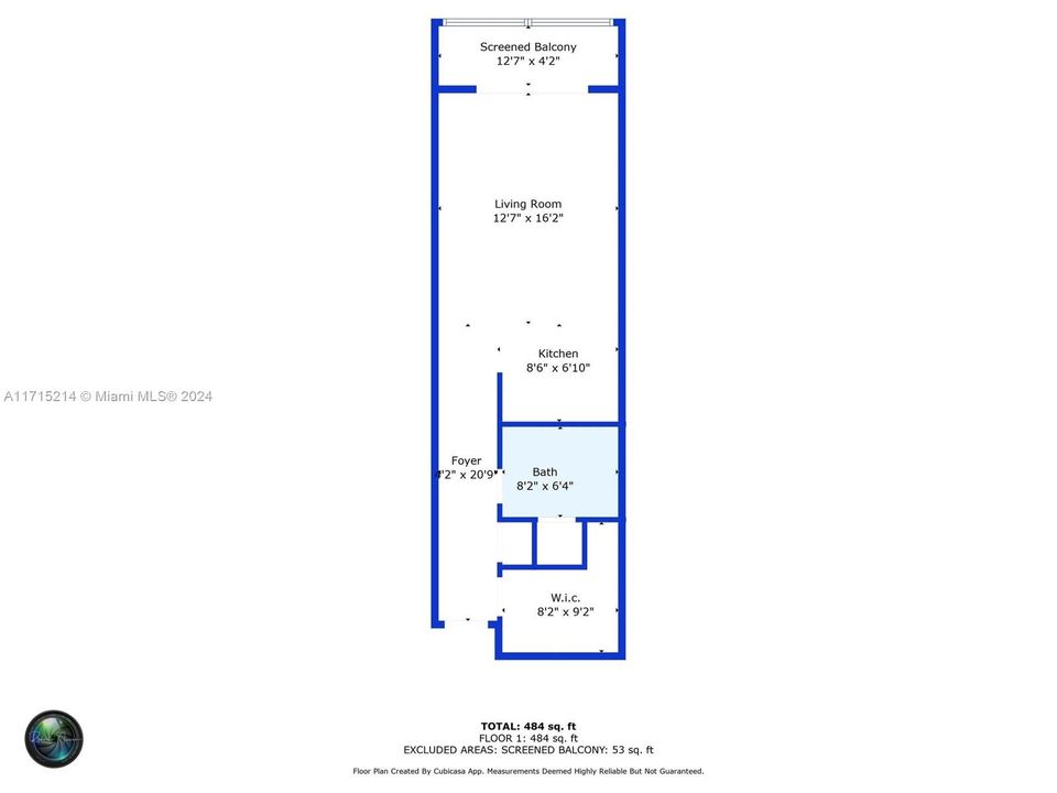 For Rent: $1,650 (1 beds, 1 baths, 514 Square Feet)