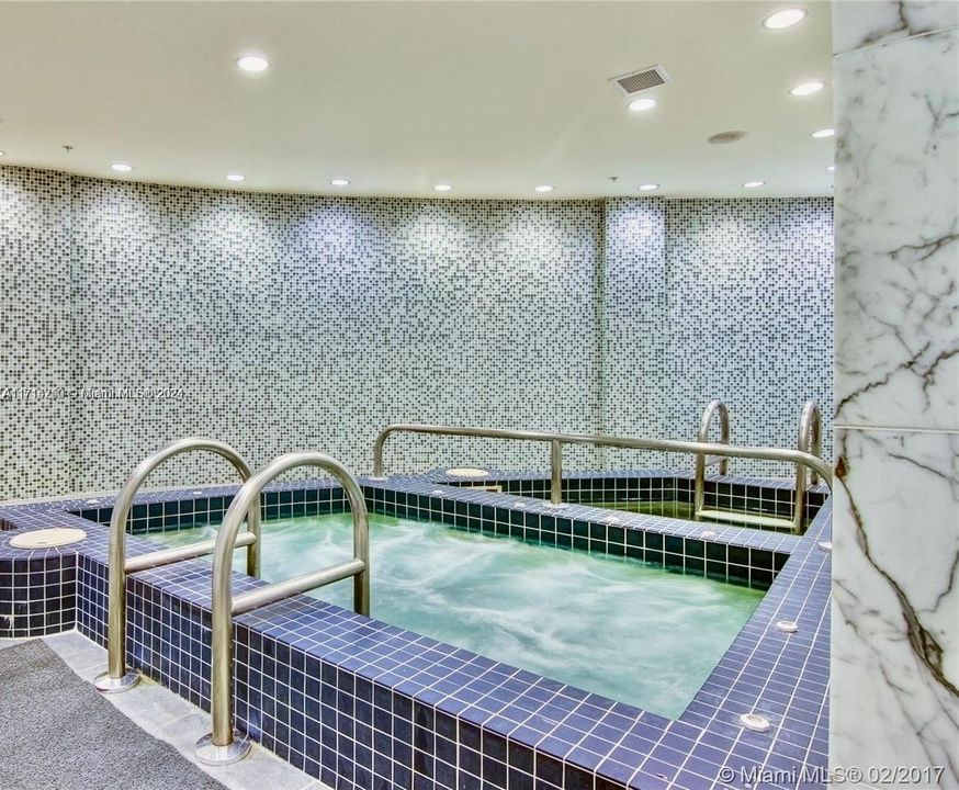 Jacuzzi inside of spa