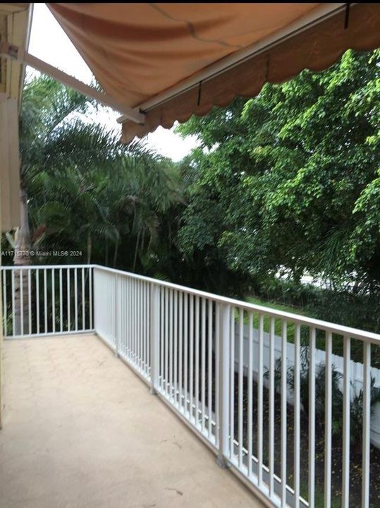 Master bedroom balcony