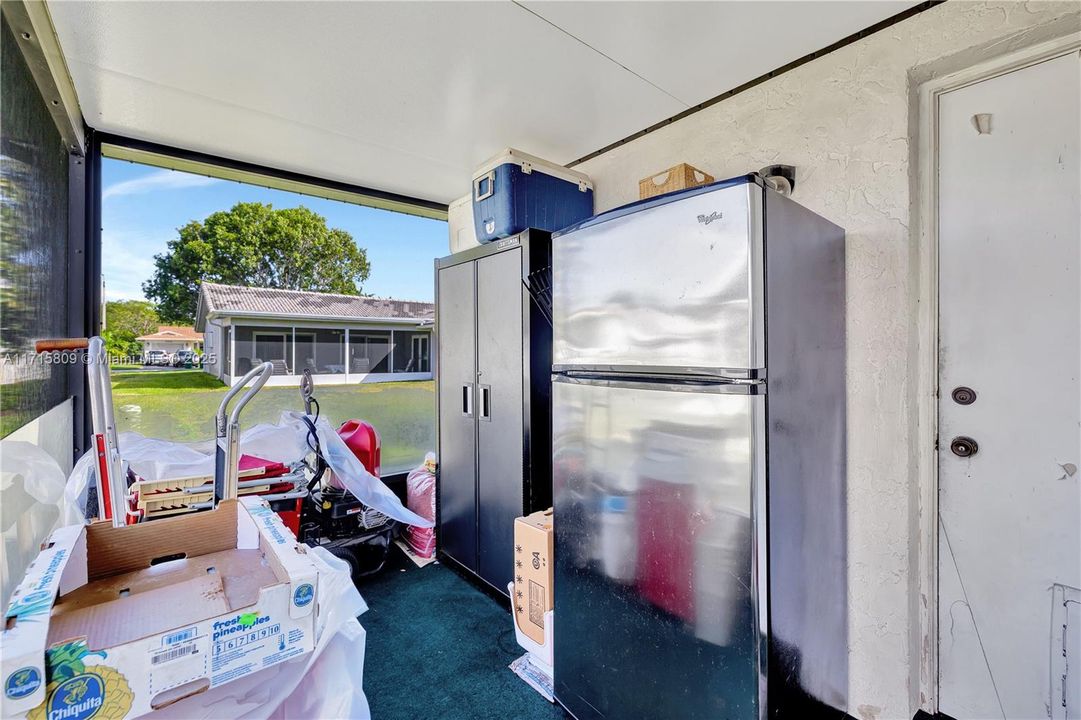 Screened Storage Area