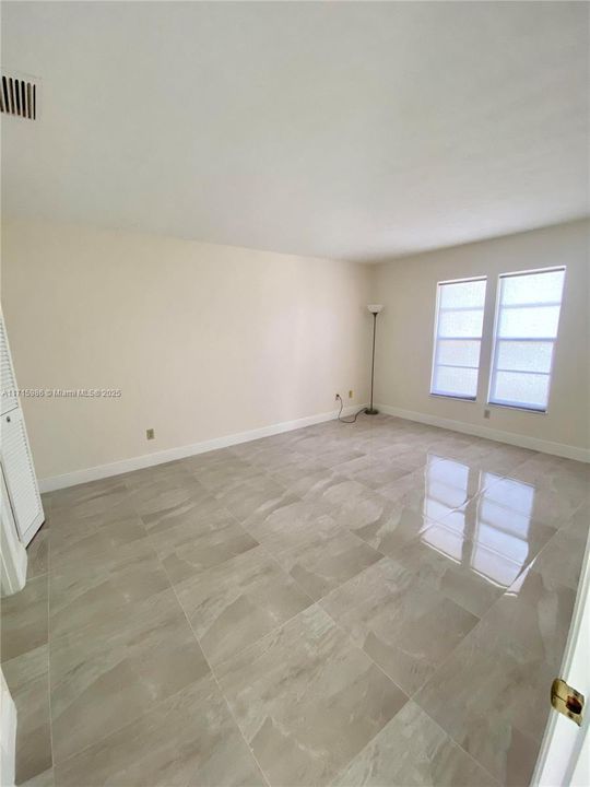 Master bedroom with closets