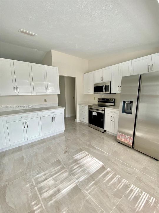 Kitchen view facing side