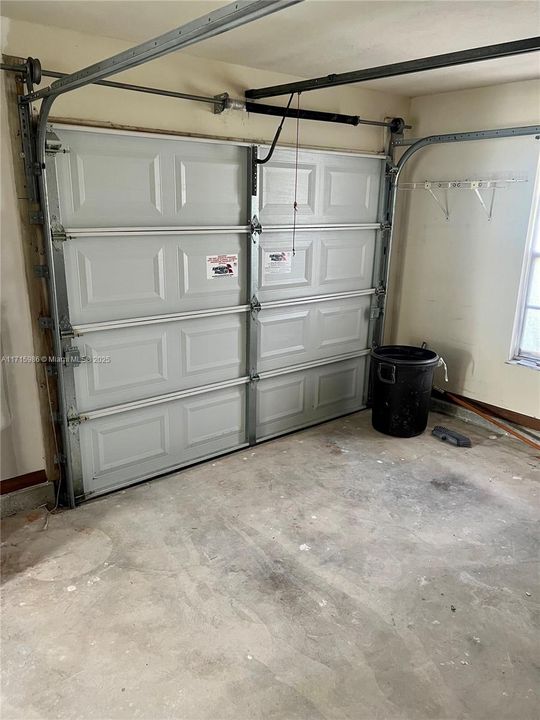 Closed garage