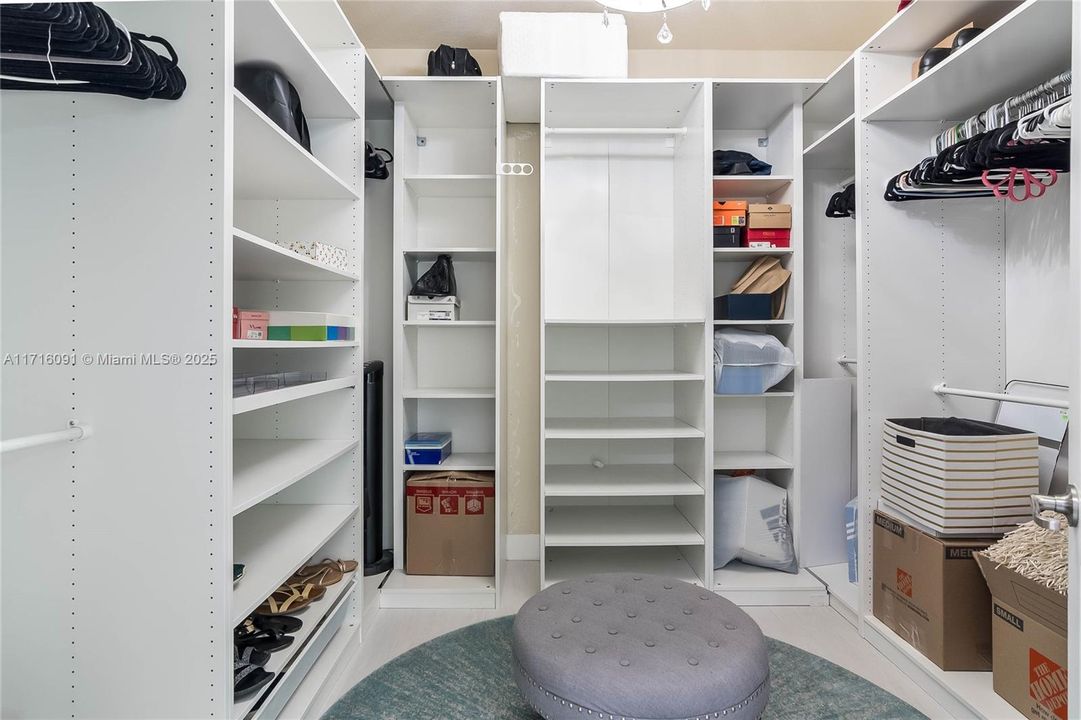 Spacious Primary Closet