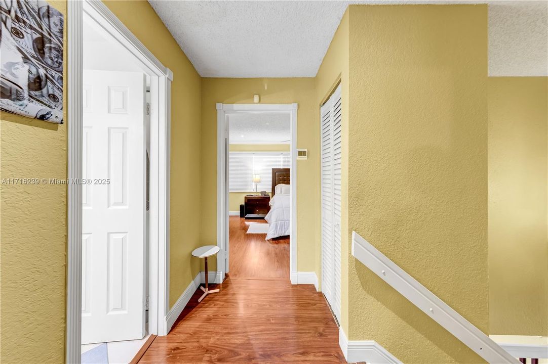 hallway to master bedroom