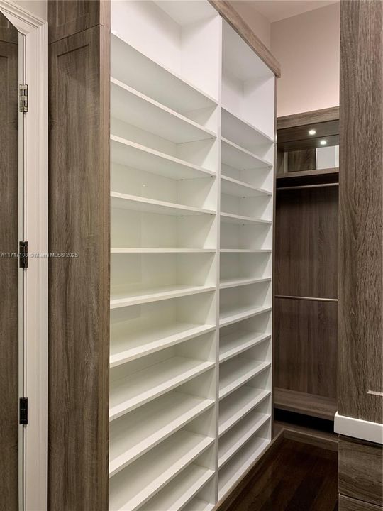 Master walk in closet