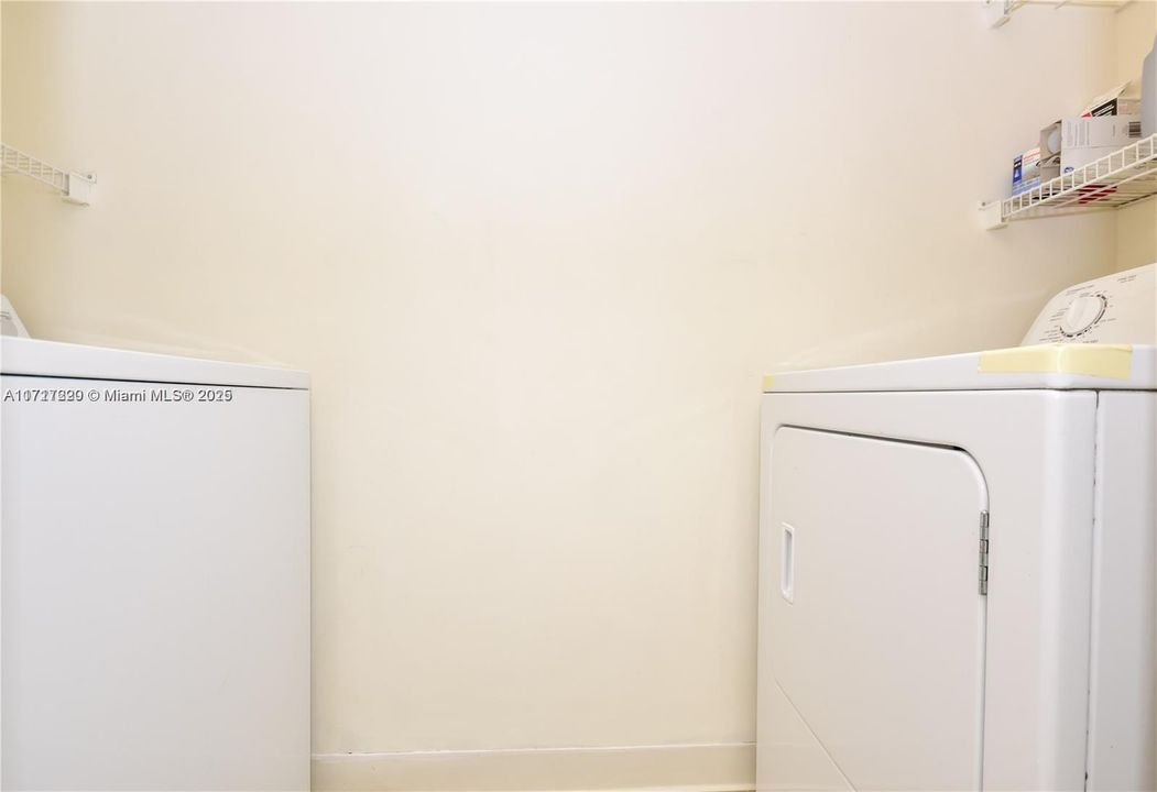 Washer and dryer in the unit