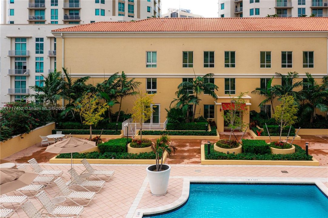 Aerial View of Pool with 601S Terrace