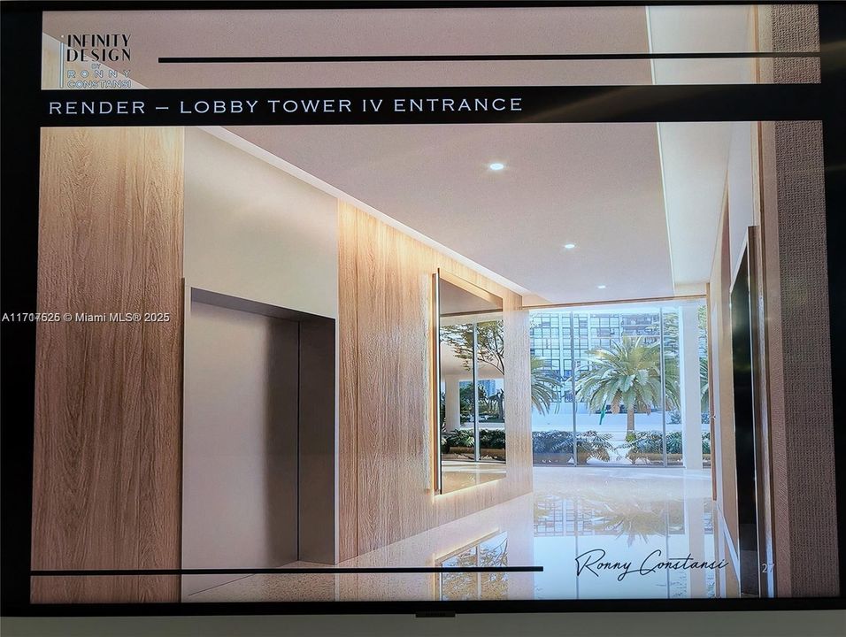 Lobby - Approved renovation design. Note: Renderings are for reference purposes only and may not reflect exactly the final product.