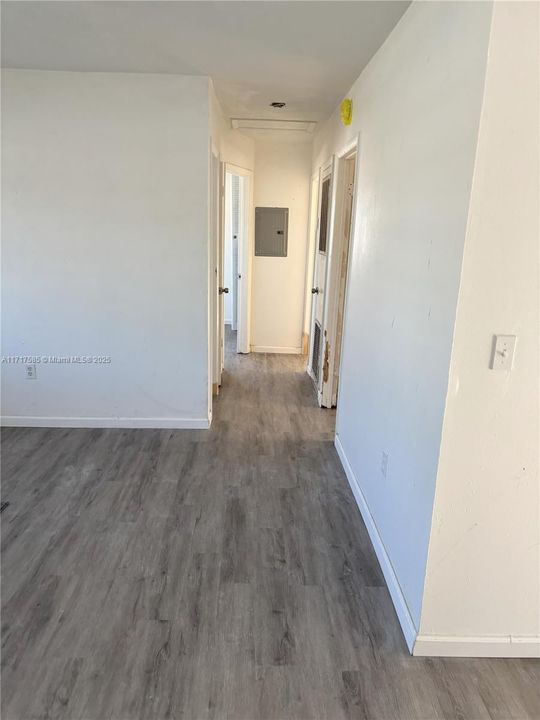 Hallway to 3 bedrooms