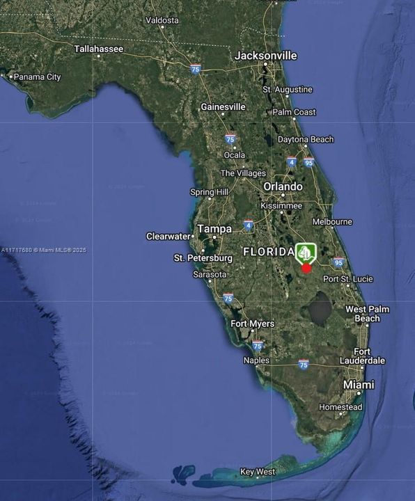 Location in Florida