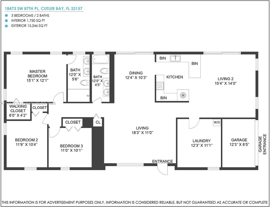 En Venta: $865,000 (3 camas, 2 baños, 1553 Pies cuadrados)