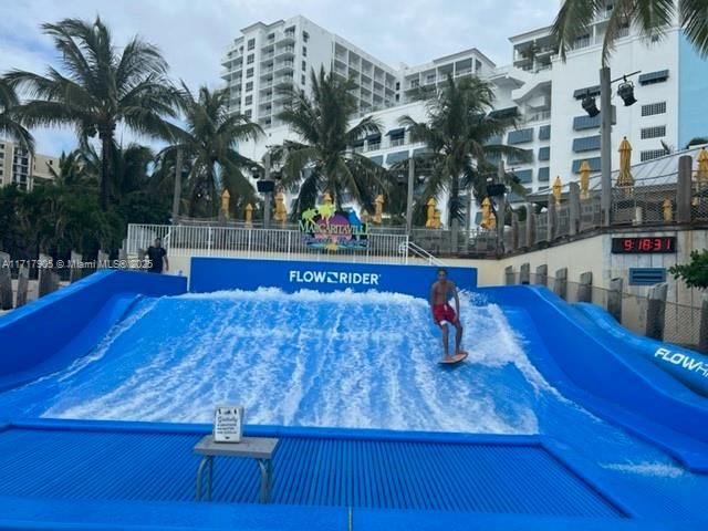 Simulated Surfing on the beach