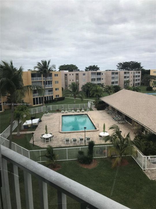 Heated Pool View from Unit