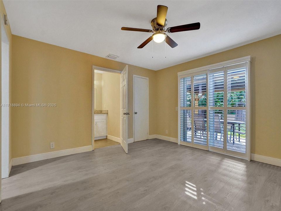 Bedroom with outdoor view