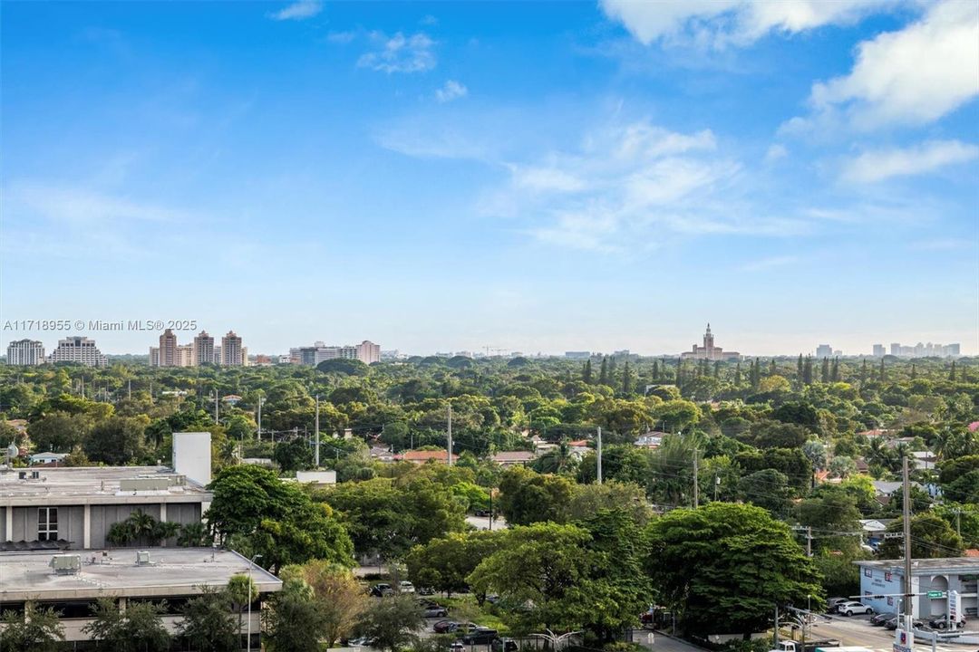 View of Coral Gables with the Biltmore hotel on the right