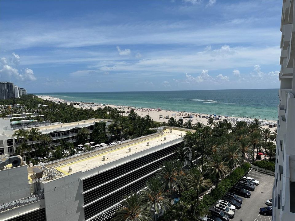 Ocean view from balcony