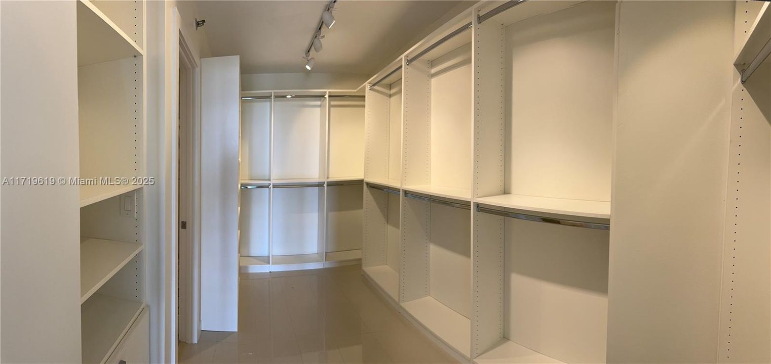 Primary walkin Closet