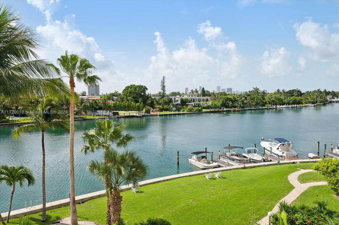 Stunning water views from Living area/balcony and both bedrooms.