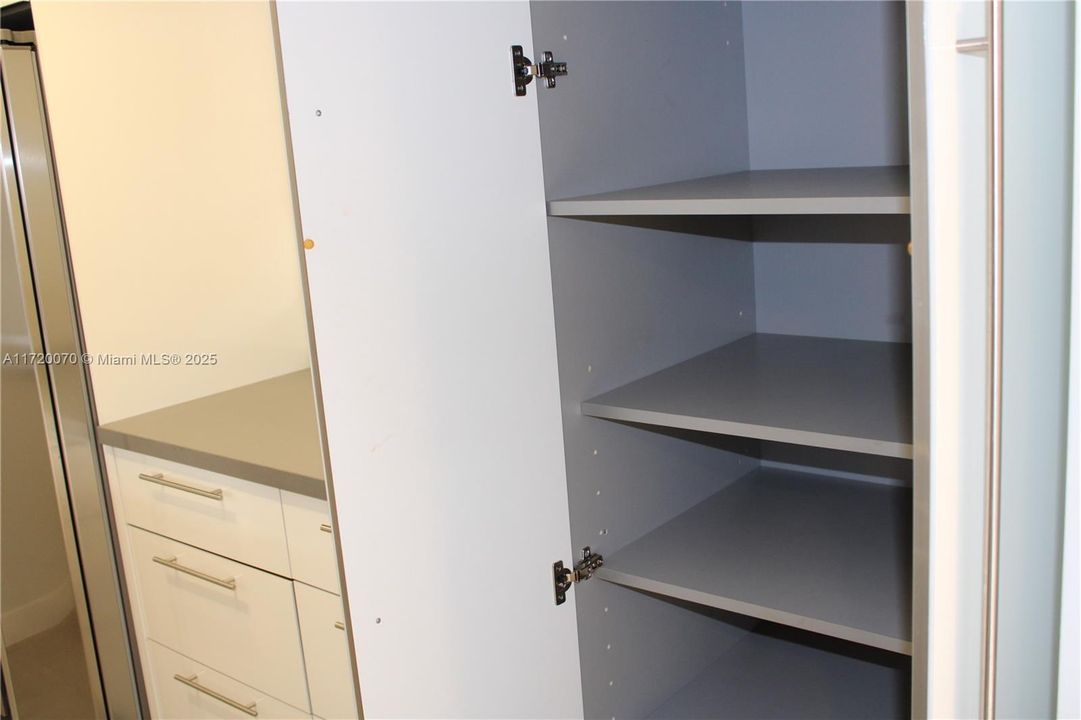 PANTRY AND EXTRA DRAWERS FOR MORE STORAGE