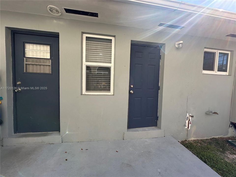 Laundry room at back with private washer dryer for this unit only