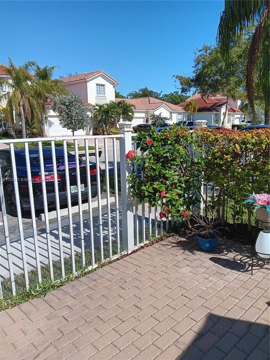 Pet friendly fence in patio - newly installed