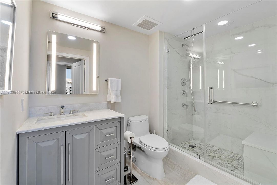 Remodeled secondary bathroom