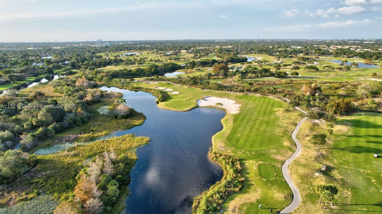 Beautiful Plantation Preserve Golf Course. A top rated golf course in South Florida. At the end of the course is a public restaurant and bar