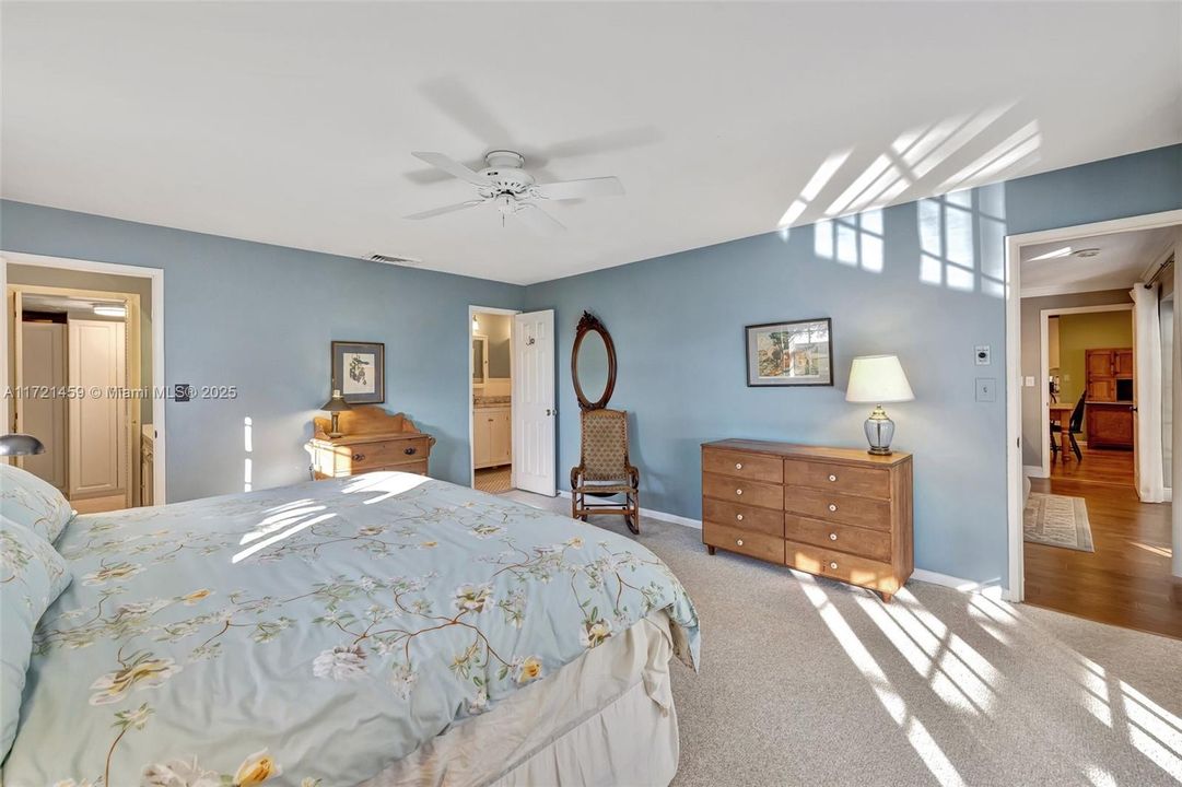 View toward closet to left and en suite bathroom in center