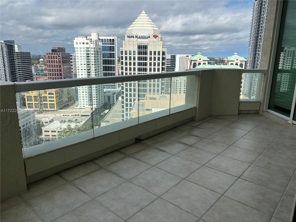 WEST BALCONY OFF KITCHEN AND BED 2 + 3