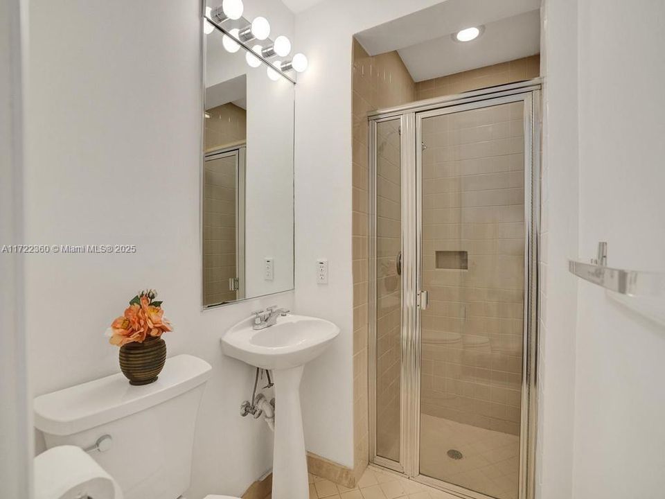 bath in laundry room