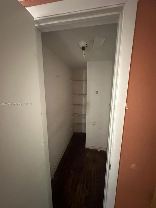Utility closet (upstairs).