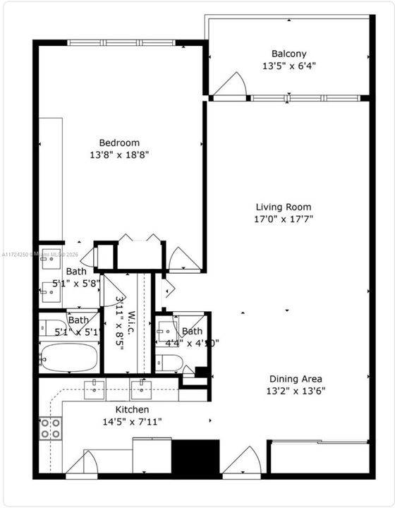 For Sale: $615,000 (1 beds, 1 baths, 929 Square Feet)