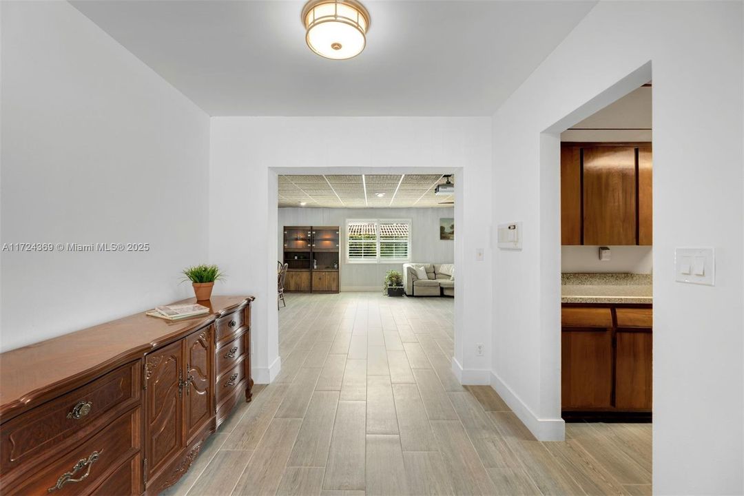 Galley kitchen with room for dining or expansion