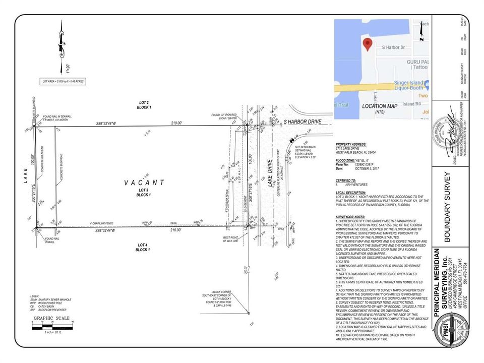 2715 Lake Dr Singer Island survey