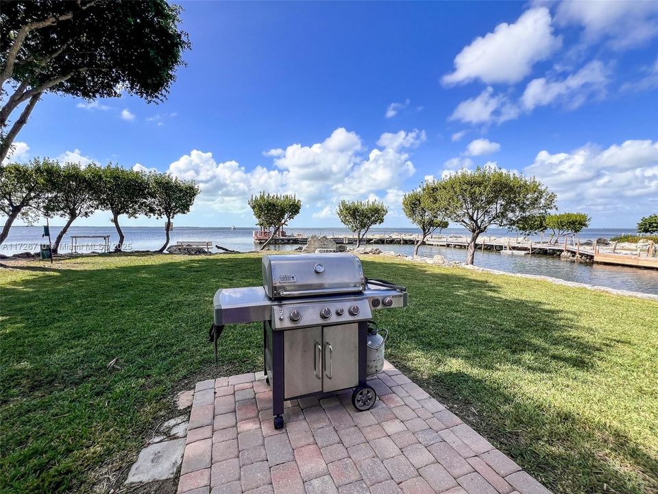 Waterfront Outdoor Grill Area