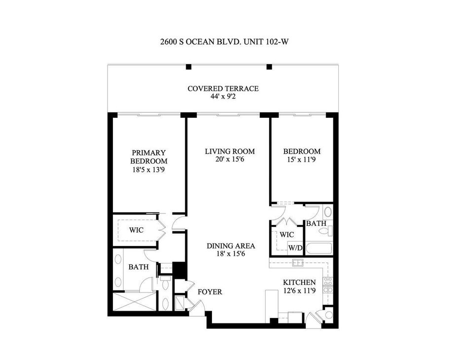 2600 S OCEAN BLVD. 102-W