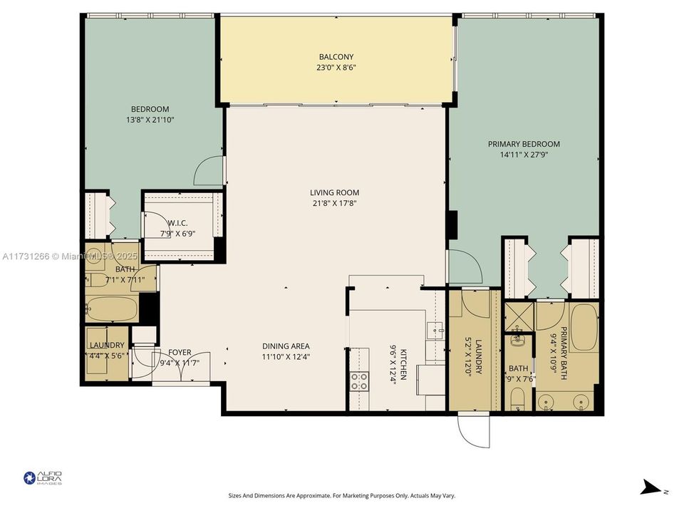 待售: $1,199,000 (2 贝兹, 2 浴室, 1882 平方英尺)