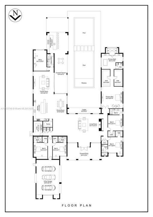 待售: $5,000,000 (5 贝兹, 6 浴室, 6000 平方英尺)