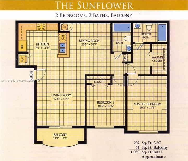 Recently Sold: $360,000 (2 beds, 2 baths, 870 Square Feet)