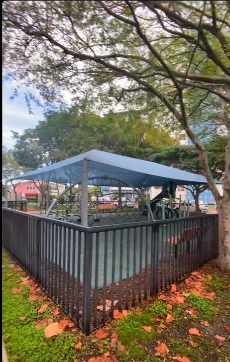 Park next to the building