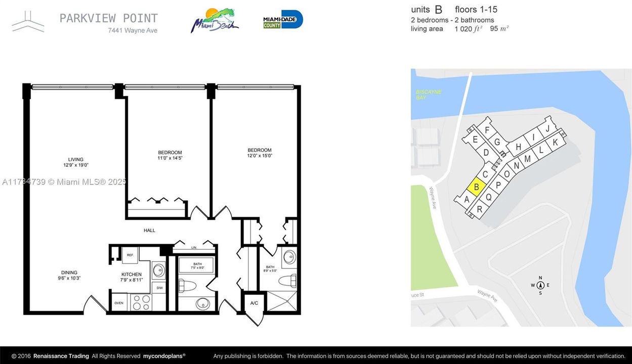 待售: $399,000 (2 贝兹, 2 浴室, 1020 平方英尺)