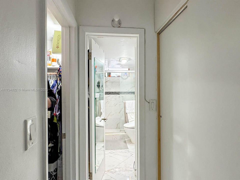 Hall between Bedroom, Closet and Bathroom