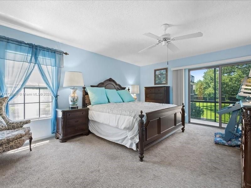 Large master suite with private balcony & bathroom