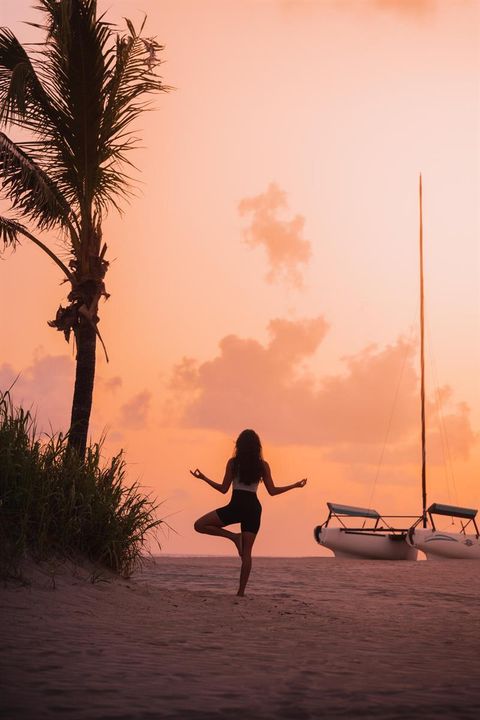 Yoga On Beach