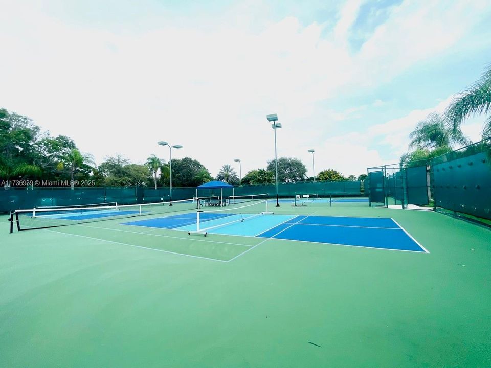 Tennis and racquetball courts