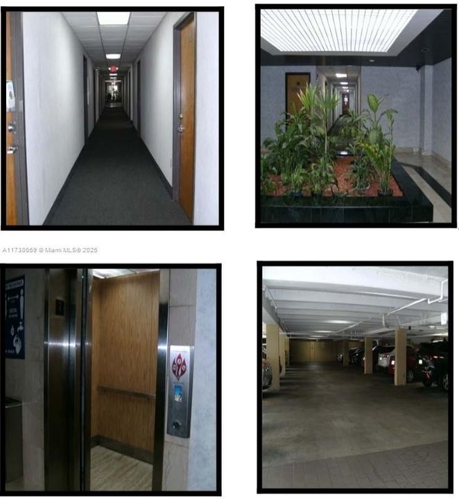 Hall, elevator, Pkg garage $ Lobby